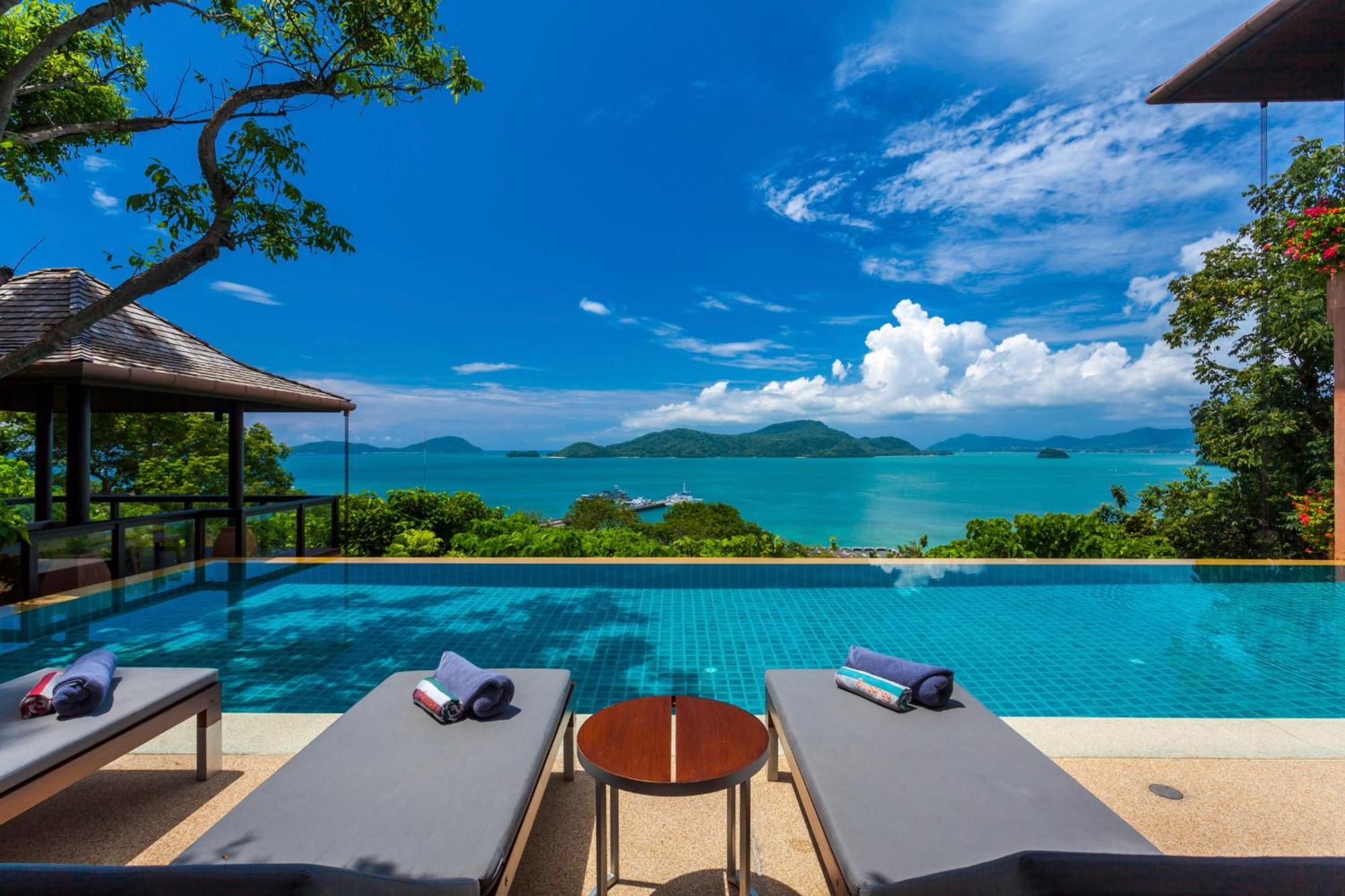 Sri Panwa Phuket Luxury Pool Villa Hotel - Sha Plus Екстериор снимка View from the pool at the resort